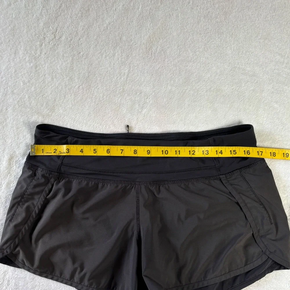 Lululemon Speed Up Low-Rise Lined Running Shorts Black Size 8